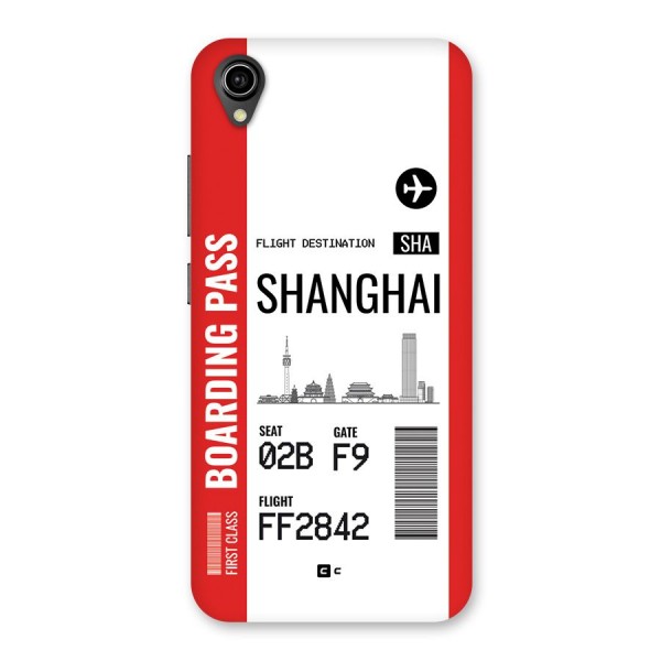 Shanghai Boarding Pass Back Case for Vivo Y91i