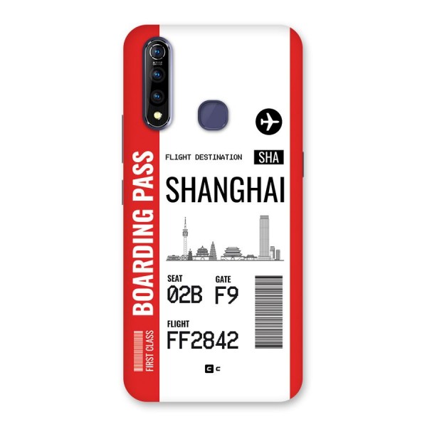 Shanghai Boarding Pass Back Case for Vivo Z1 Pro