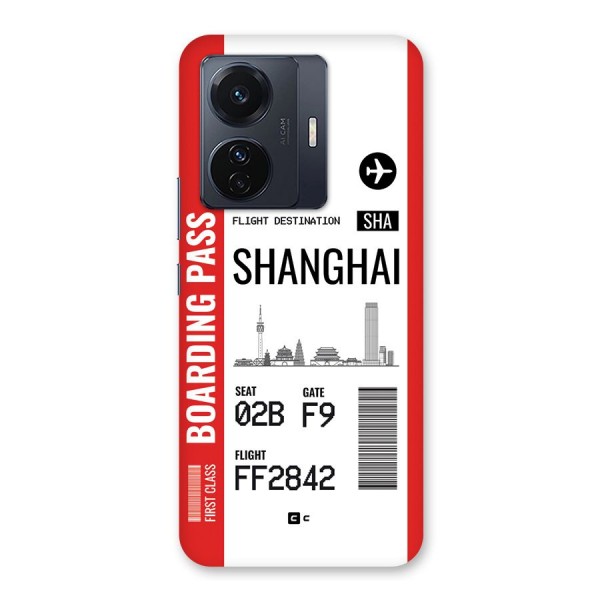 Shanghai Boarding Pass Back Case for Vivo iQOO Z6 Pro