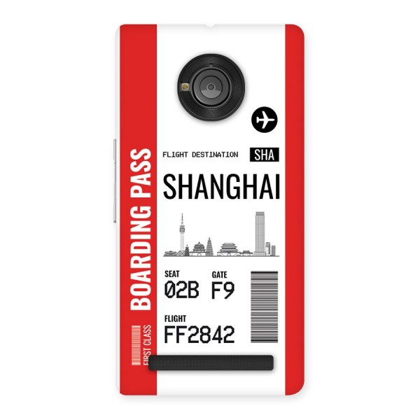 Shanghai Boarding Pass Back Case for Yuphoria