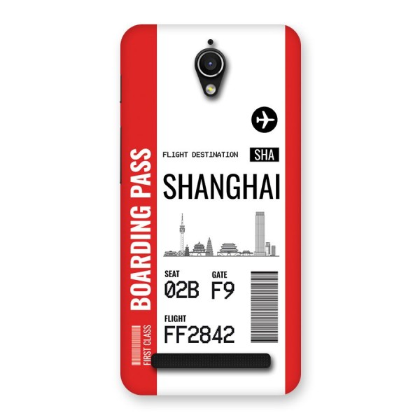 Shanghai Boarding Pass Back Case for Zenfone Go