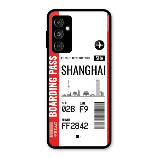 Shanghai Boarding Pass Glass Back Case for Galaxy M14 5G