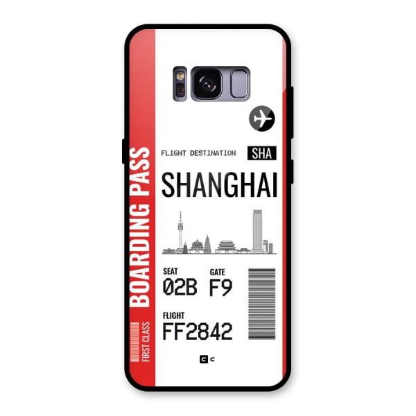 Shanghai Boarding Pass Glass Back Case for Galaxy S8