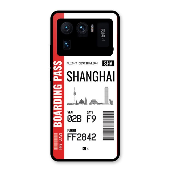 Shanghai Boarding Pass Glass Back Case for Mi 11 Ultra