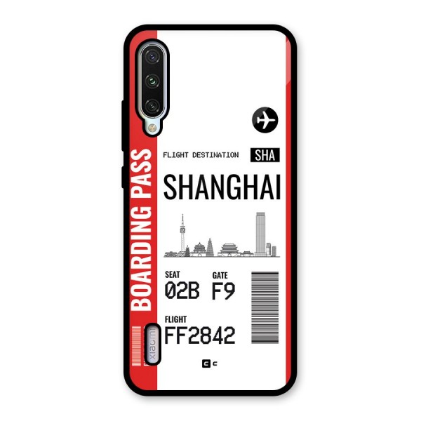 Shanghai Boarding Pass Glass Back Case for Mi A3