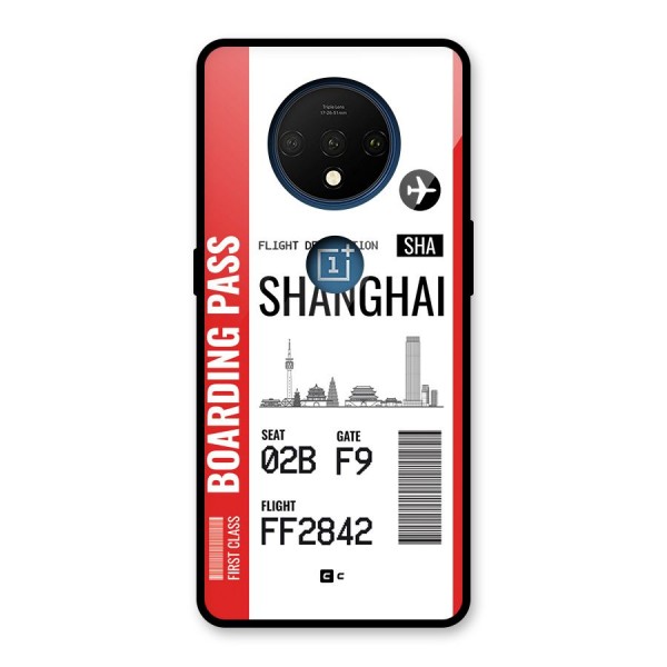 Shanghai Boarding Pass Glass Back Case for OnePlus 7T