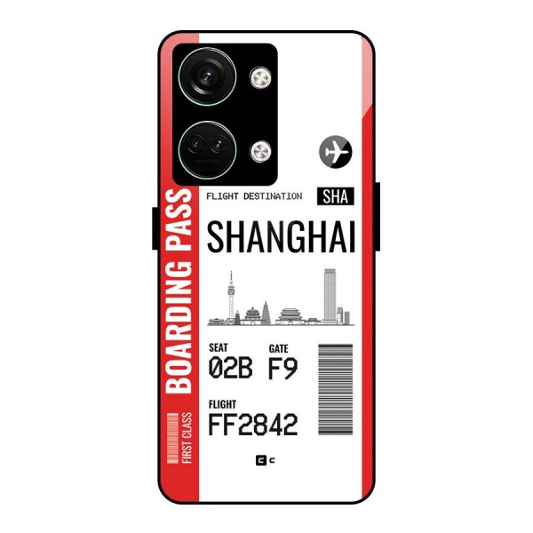 Shanghai Boarding Pass Glass Back Case for Oneplus Nord 3