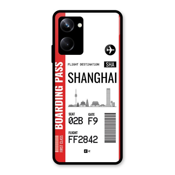 Shanghai Boarding Pass Glass Back Case for Realme 10 Pro