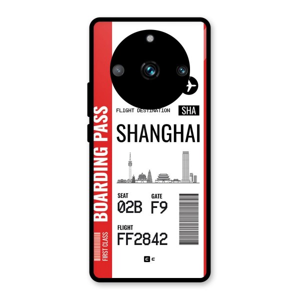 Shanghai Boarding Pass Glass Back Case for Realme 11 Pro