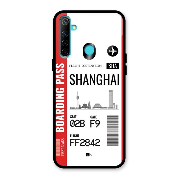 Shanghai Boarding Pass Glass Back Case for Realme 5