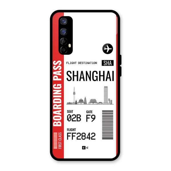 Shanghai Boarding Pass Glass Back Case for Realme 7