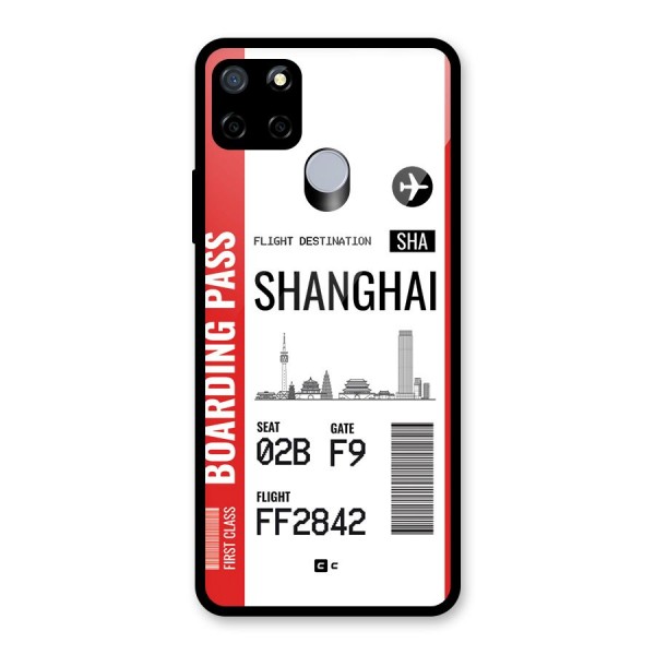 Shanghai Boarding Pass Glass Back Case for Realme C12