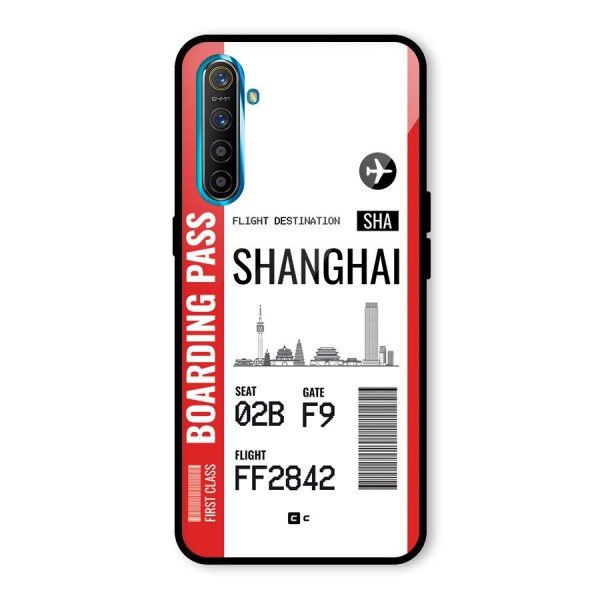 Shanghai Boarding Pass Glass Back Case for Realme X2