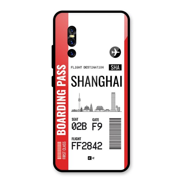 Shanghai Boarding Pass Glass Back Case for Vivo V15 Pro