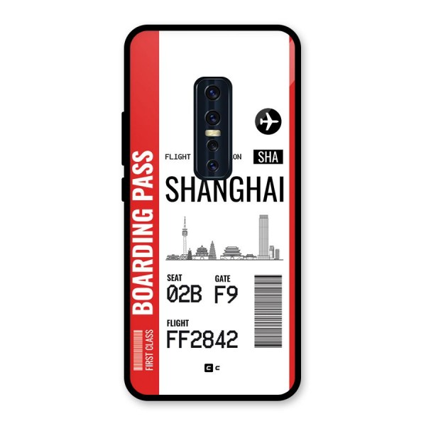 Shanghai Boarding Pass Glass Back Case for Vivo V17 Pro