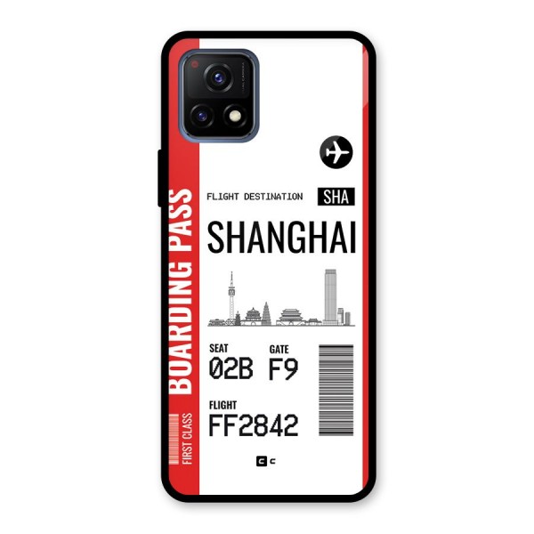 Shanghai Boarding Pass Glass Back Case for Vivo Y72 5G