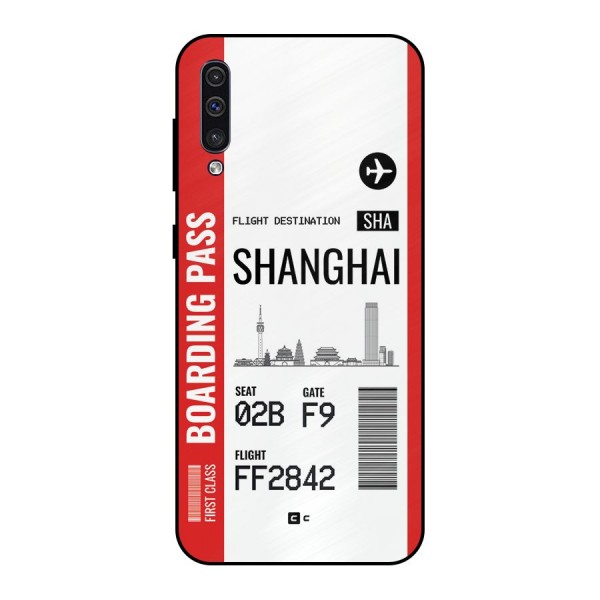 Shanghai Boarding Pass Metal Back Case for Galaxy A50