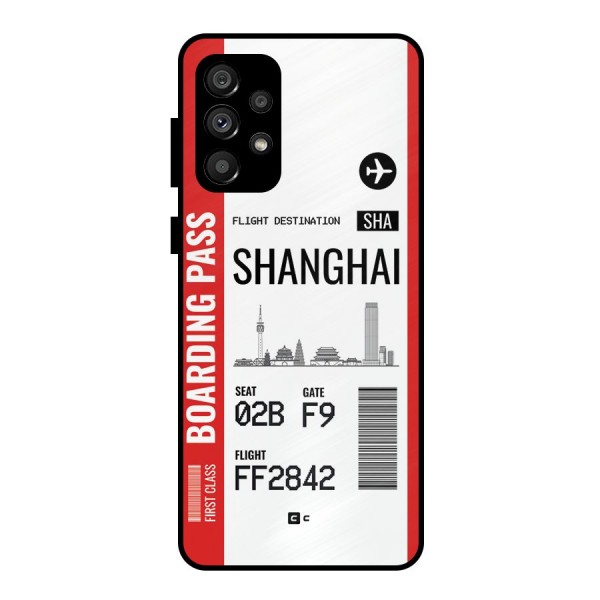 Shanghai Boarding Pass Metal Back Case for Galaxy A73 5G