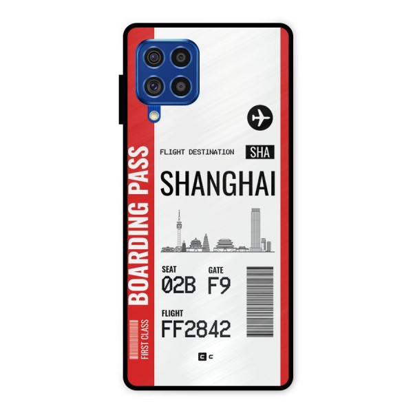 Shanghai Boarding Pass Metal Back Case for Galaxy F62