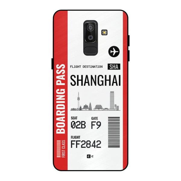 Shanghai Boarding Pass Metal Back Case for Galaxy J8