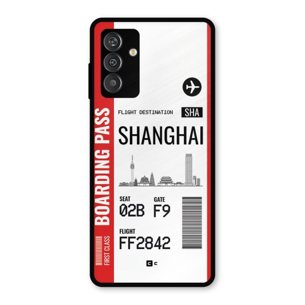 Shanghai Boarding Pass Metal Back Case for Galaxy M13