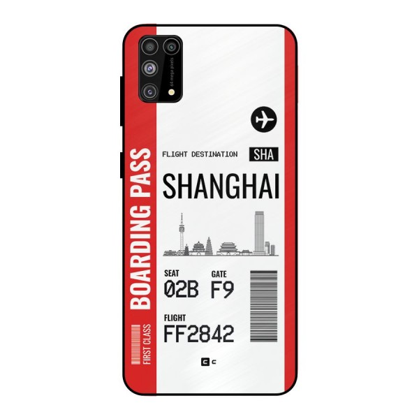 Shanghai Boarding Pass Metal Back Case for Galaxy M31