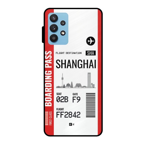 Shanghai Boarding Pass Metal Back Case for Galaxy M32 5G