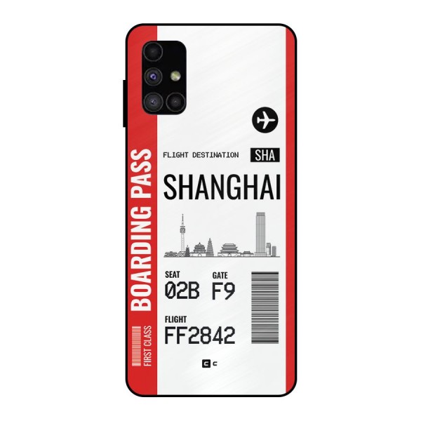 Shanghai Boarding Pass Metal Back Case for Galaxy M51