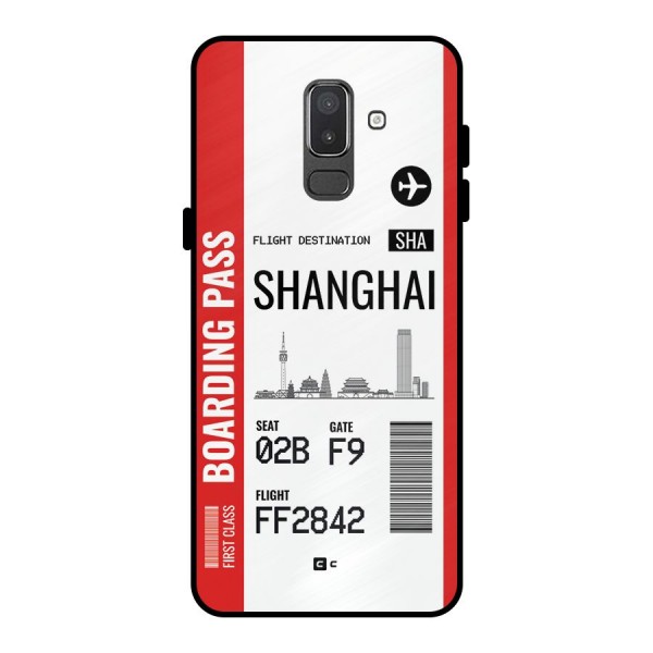 Shanghai Boarding Pass Metal Back Case for Galaxy On8 (2018)