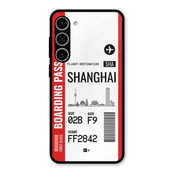 Shanghai Boarding Pass Metal Back Case for Galaxy S23 Plus