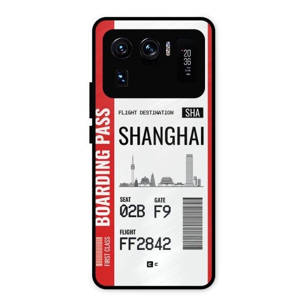 Shanghai Boarding Pass Metal Back Case for Mi 11 Ultra