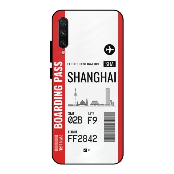 Shanghai Boarding Pass Metal Back Case for Mi A3