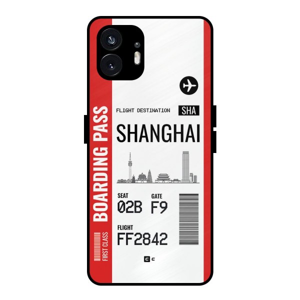 Shanghai Boarding Pass Metal Back Case for Nothing Phone 2