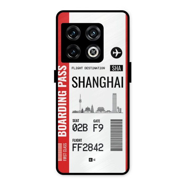 Shanghai Boarding Pass Metal Back Case for OnePlus 10 Pro 5G