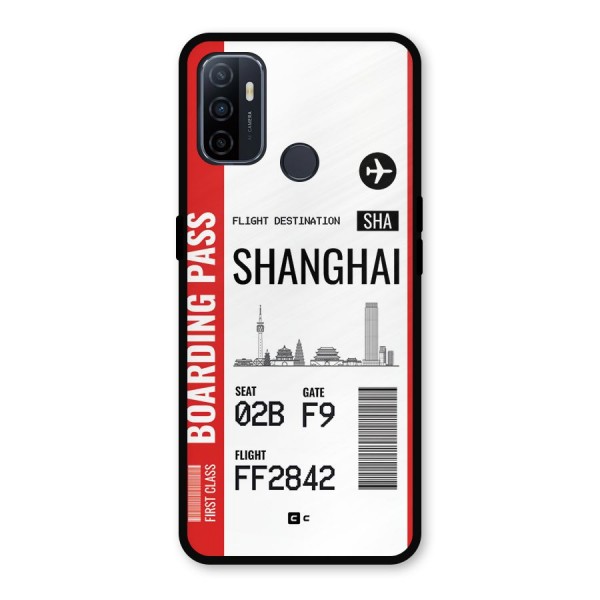 Shanghai Boarding Pass Metal Back Case for Oppo A53