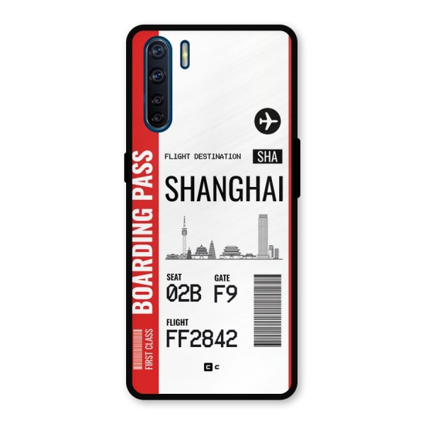 Shanghai Boarding Pass Metal Back Case for Oppo F15