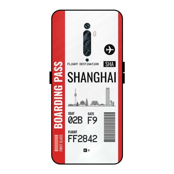 Shanghai Boarding Pass Metal Back Case for Oppo Reno2 F