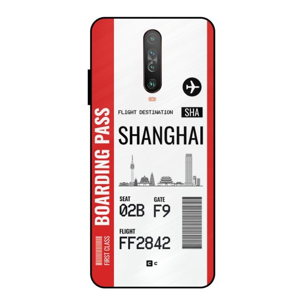 Shanghai Boarding Pass Metal Back Case for Poco X2