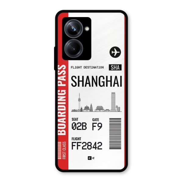 Shanghai Boarding Pass Metal Back Case for Realme 10 Pro