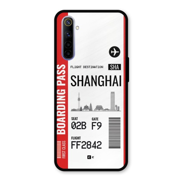 Shanghai Boarding Pass Metal Back Case for Realme 6