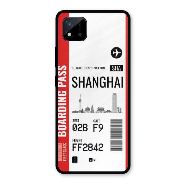 Shanghai Boarding Pass Metal Back Case for Realme C11 2021