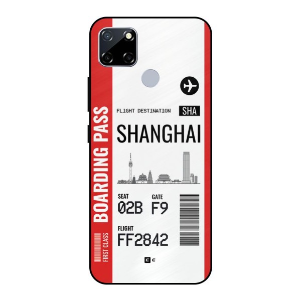 Shanghai Boarding Pass Metal Back Case for Realme Narzo 20