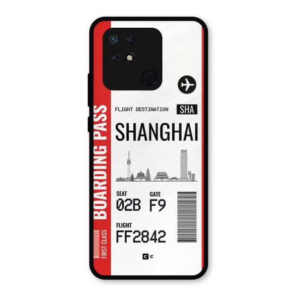 Shanghai Boarding Pass Metal Back Case for Redmi 10