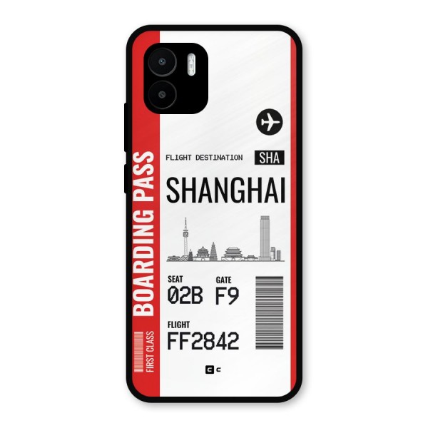 Shanghai Boarding Pass Metal Back Case for Redmi A1