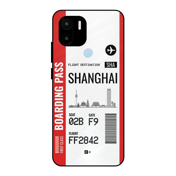Shanghai Boarding Pass Metal Back Case for Redmi A1 Plus