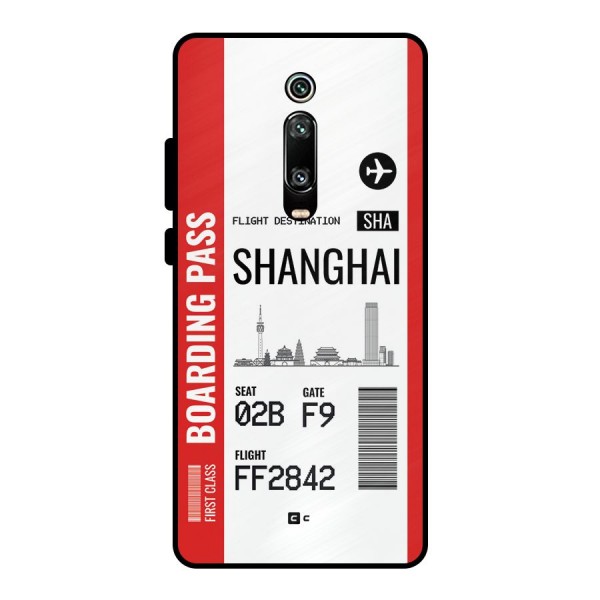 Shanghai Boarding Pass Metal Back Case for Redmi K20 Pro