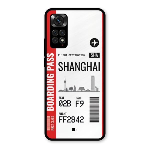 Shanghai Boarding Pass Metal Back Case for Redmi Note 11