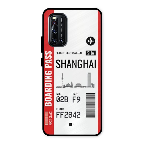 Shanghai Boarding Pass Metal Back Case for Vivo V19