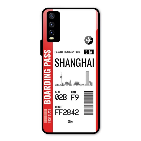 Shanghai Boarding Pass Metal Back Case for Vivo Y20 2021