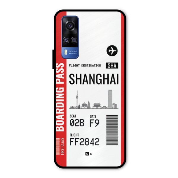 Shanghai Boarding Pass Metal Back Case for Vivo Y31